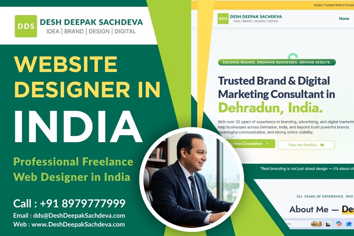 Desh Deepak Sachdeva is Website Designer in India, a Professional Freelance Web Designer