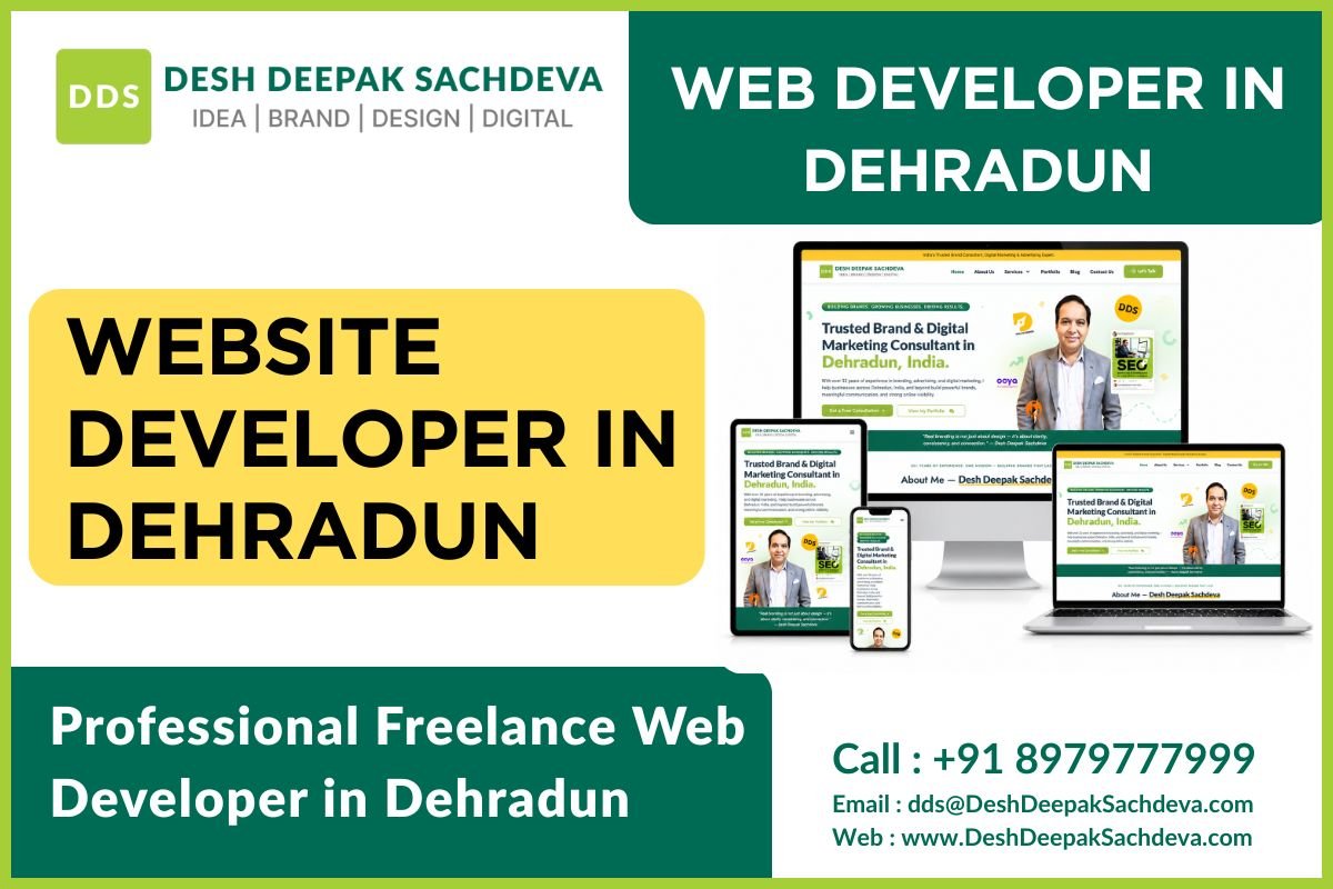 Desh Deepak Sachdeva is Website Developer in Dehradun. Website designer in Dehradun, Freelance web developer in Dehradun.